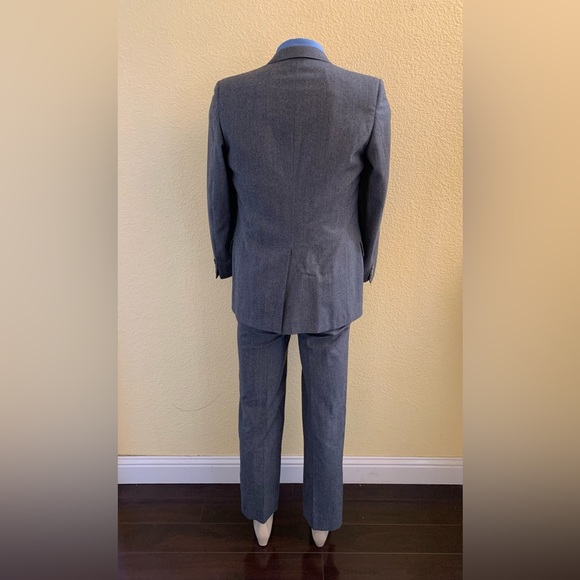 Lanvin Men’s Size 40R Gray With Blue Pinstripes Blazer - Picture 4 of 15